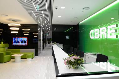 NAYADA приняла участие в оформлении офисного пространства CBRE в «Москва-Сити»