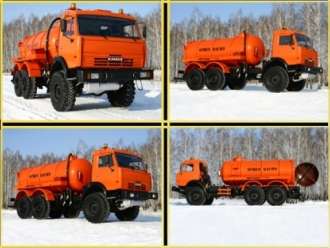 АКН-10, 15, АКНС-10, 15, Вакуумная машина автоцистерна на Камаз, Урал.