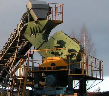 Дробилка ДИМ 800К для получения кубовидного щебня из прочных пород.