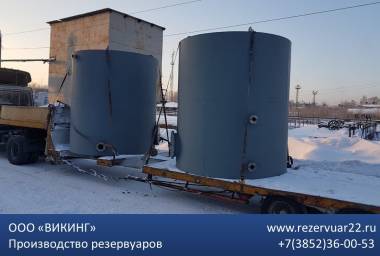 Резервуар стальной вертикальный РВС 5м3 - 150м3