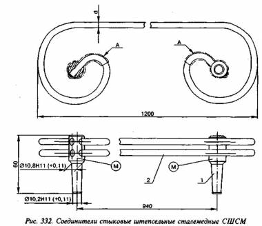 Соединитель стыковой штепсельный сталемедный СШСМ
