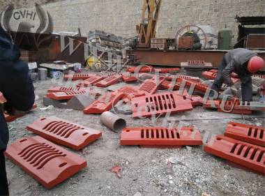футеровка из 110Г13Л запчасти для Шаровой мельницы МШР МШЦ