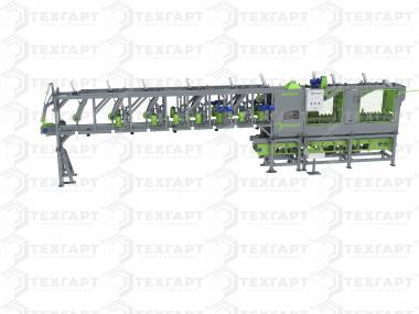 ЛАФЕТНО-БРУСУЮЩИЙ СТАНОК С ГУСЕНИЧНОЙ ПОДАЧЕЙ WOLLER BS-550 LINIE