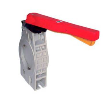 Кран-бабочка Praher S4 PVC DN125 d140 PN10 122001